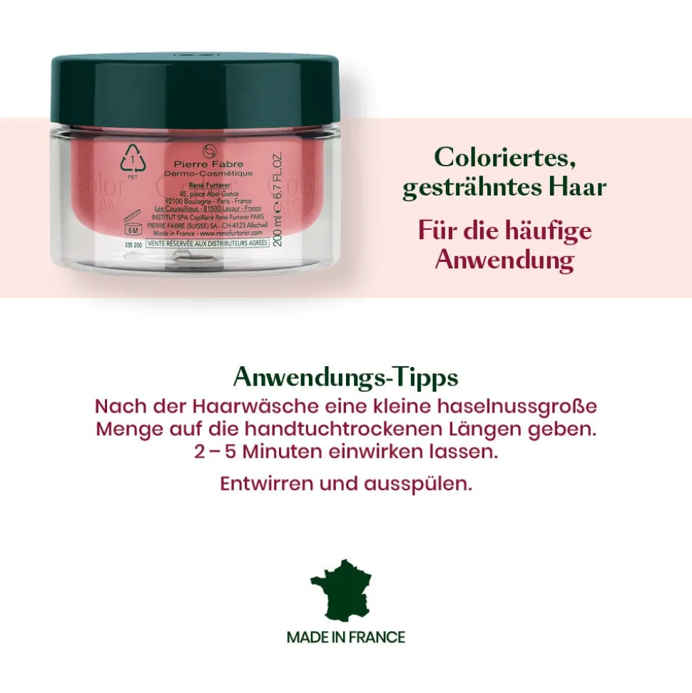 Rene Furterer Color Glow Reparierende Farbglanz Maske 200 ml