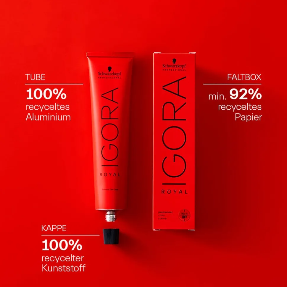 Schwarzkopf Igora Royal 4-68 Mittelbraun Schoko Rot