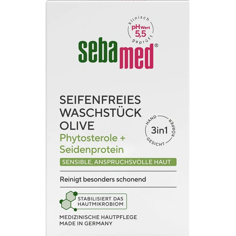 sebamed Seifenfreies Waschstück mit Olive 150 g