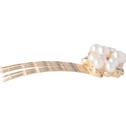 Solida Einsteckkamm gold Perle