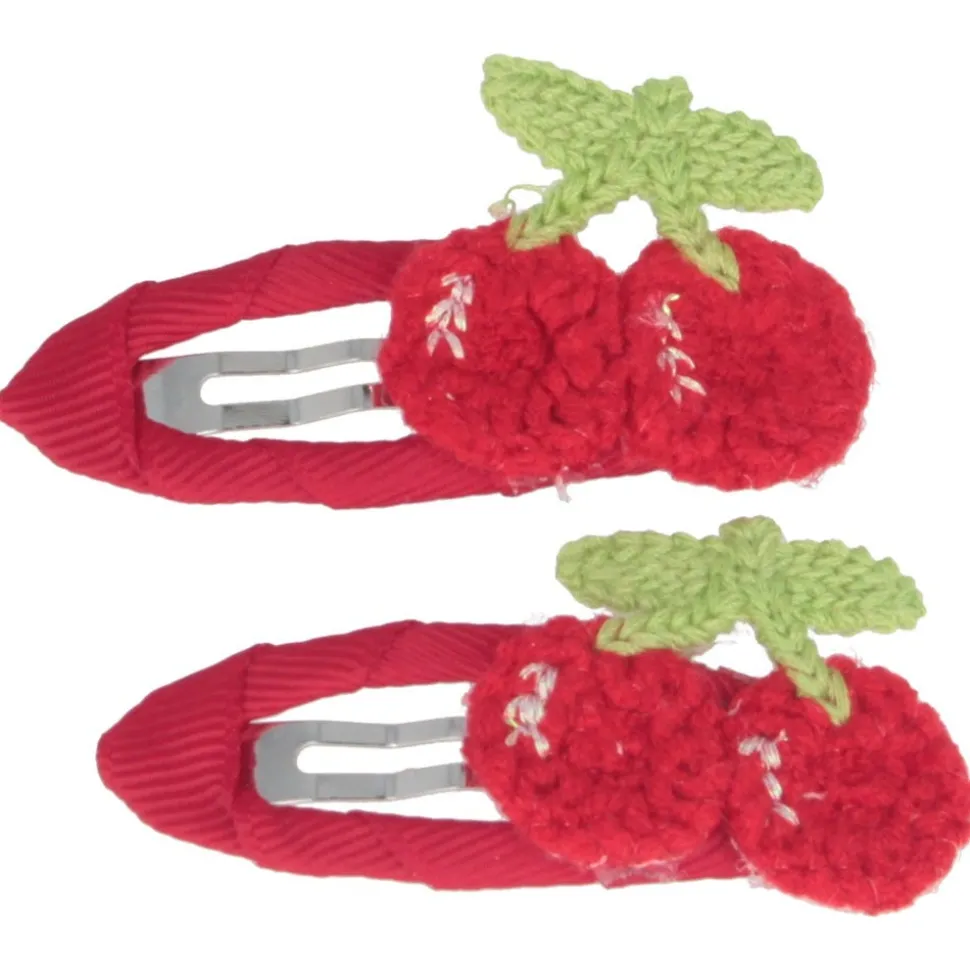 Solida Haarclip Kirsche rot 2 Stück