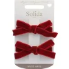 Solida Haarclip Schleifen rot 2 Stück