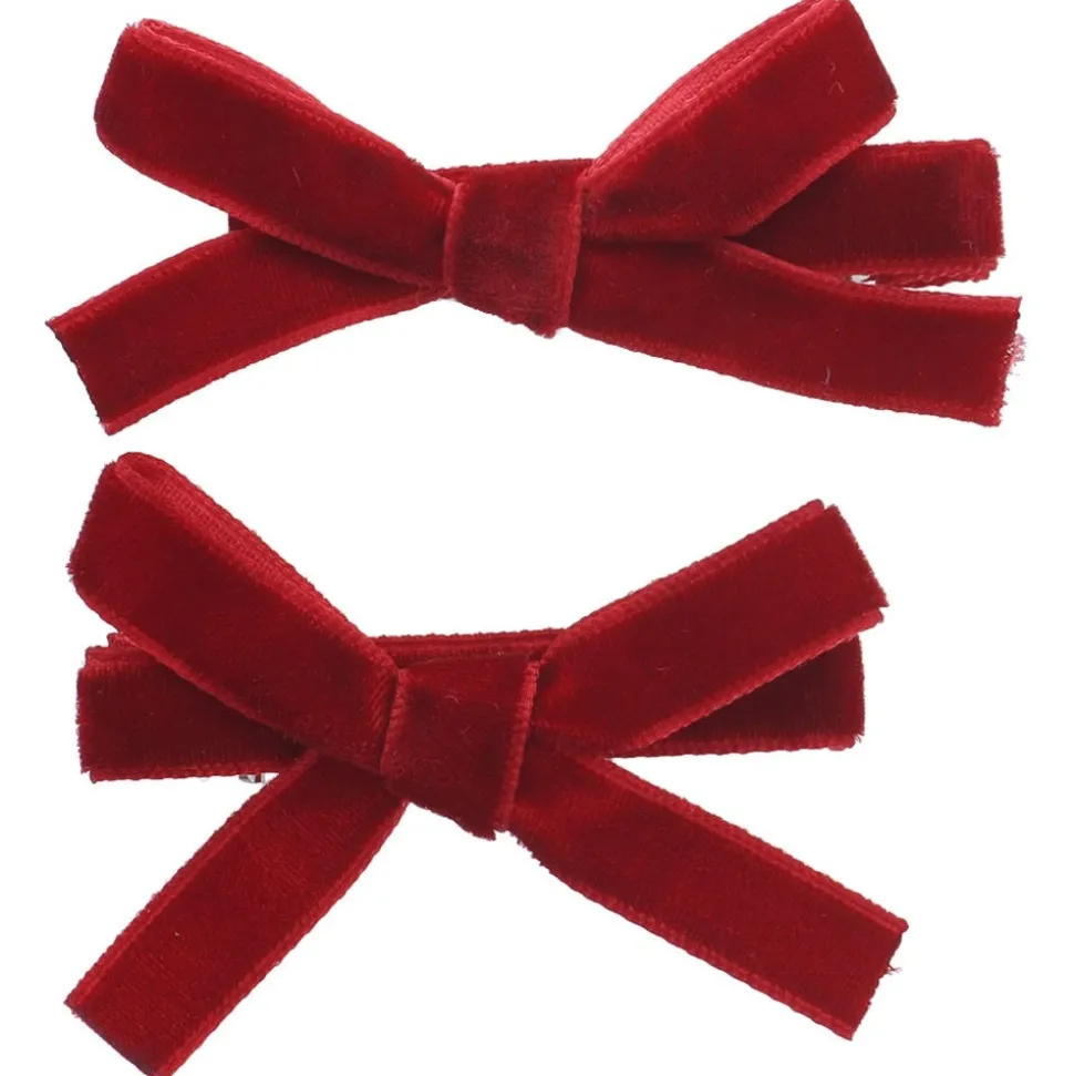 Solida Haarclip Schleifen rot 2 Stück