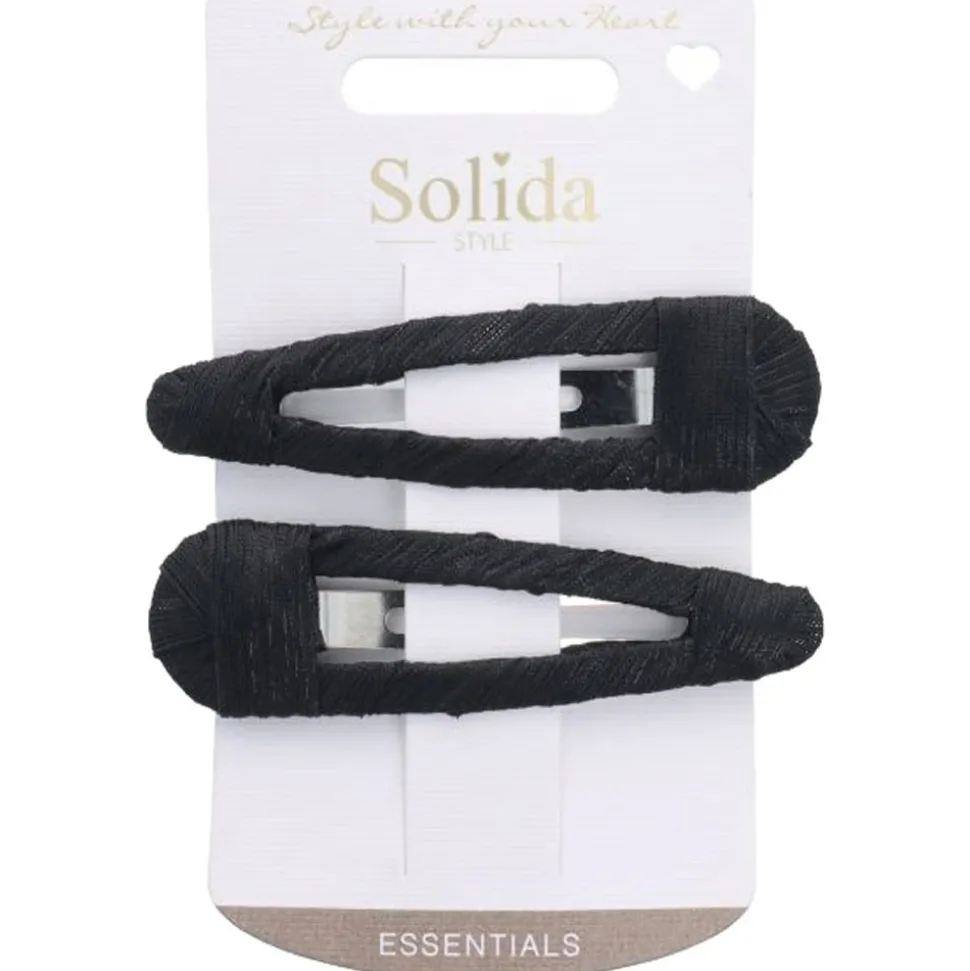 Solida Haarclips schwarz 2 Stk.