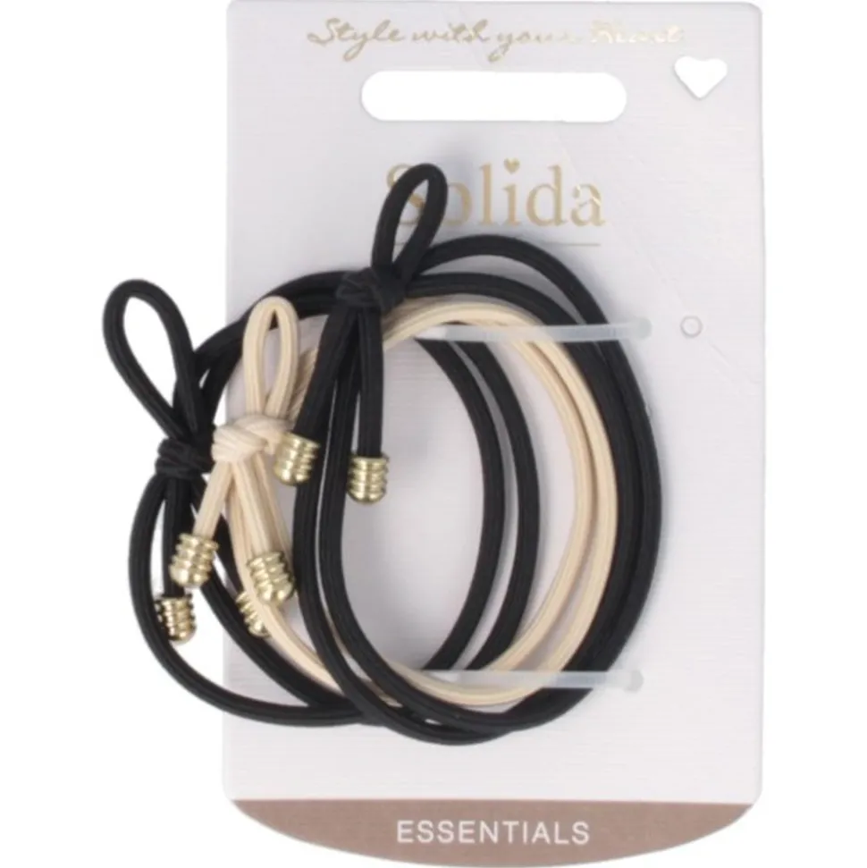 Solida Haargummi mit Schleife mehrfarbig 3 Stück