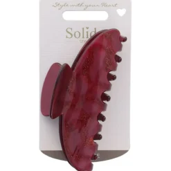 Solida Haarklammer Acryl rot