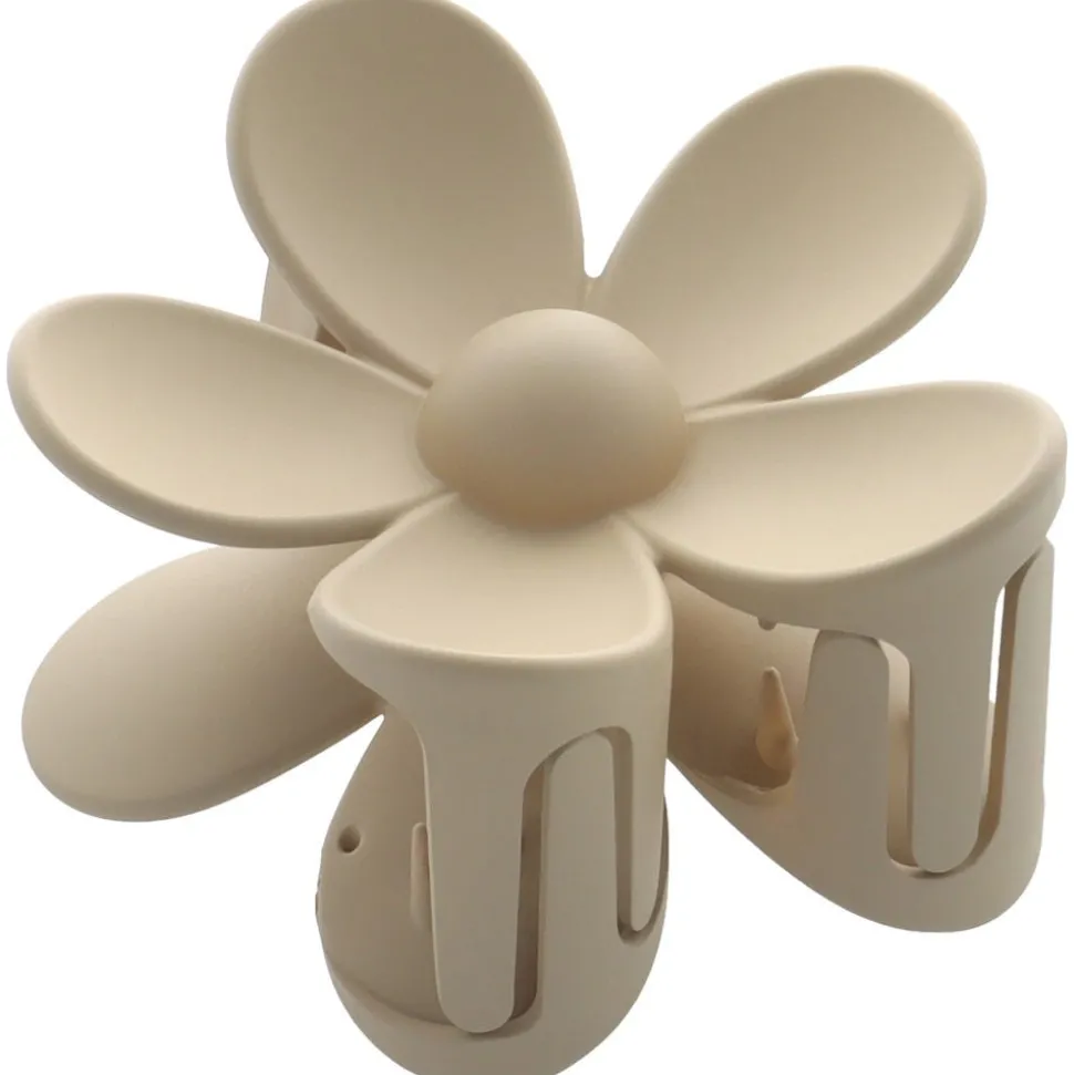 Solida Haarklammer Blume beige 1 Stück
