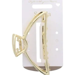 Solida Haarklammer Metall Groß Gold