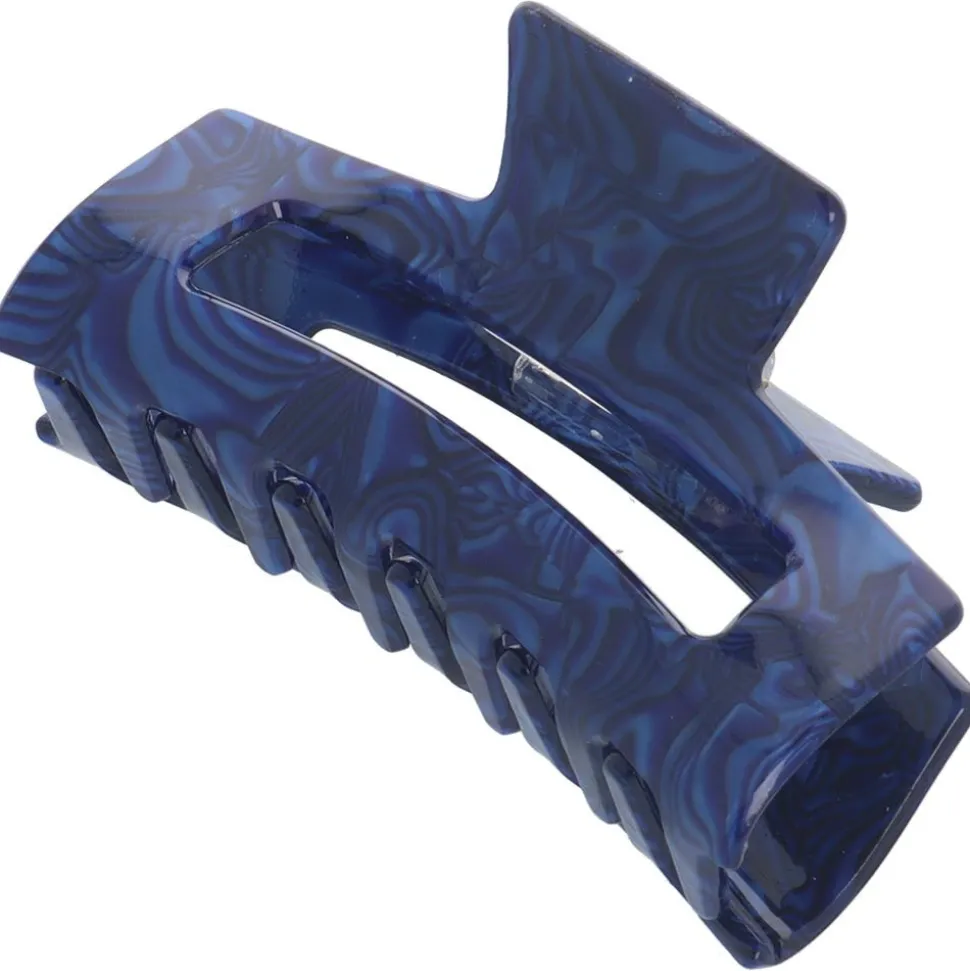 Solida Haarklammer rechteckig blau