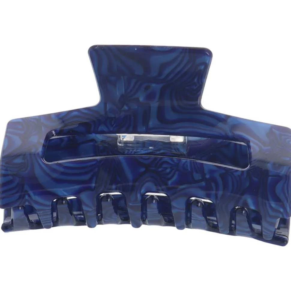 Solida Haarklammer rechteckig blau