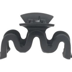 Solida Haarklammer schwarz matt gewellt