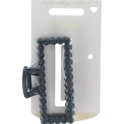 Solida Haarklammer schwarz Strass