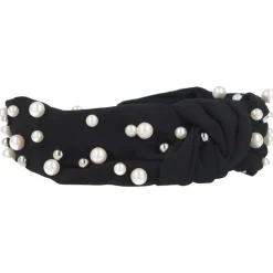Solida Haarreifen schwarz mit Perlen 1 Stück