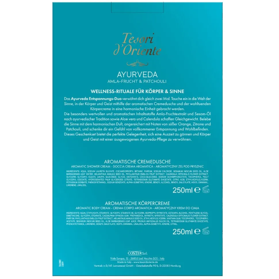 Tesori d'Oriente Geschenkset Ayurveda 2x250 ml