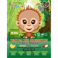 7th Heaven Animal Orangutan Face Maske 27g