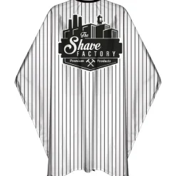 The Shave Factory Premium Stripes Barber Cape