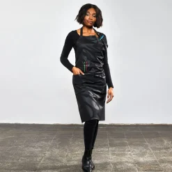 Trend-Design NANO Färbeschürze Schwarz Safari Look