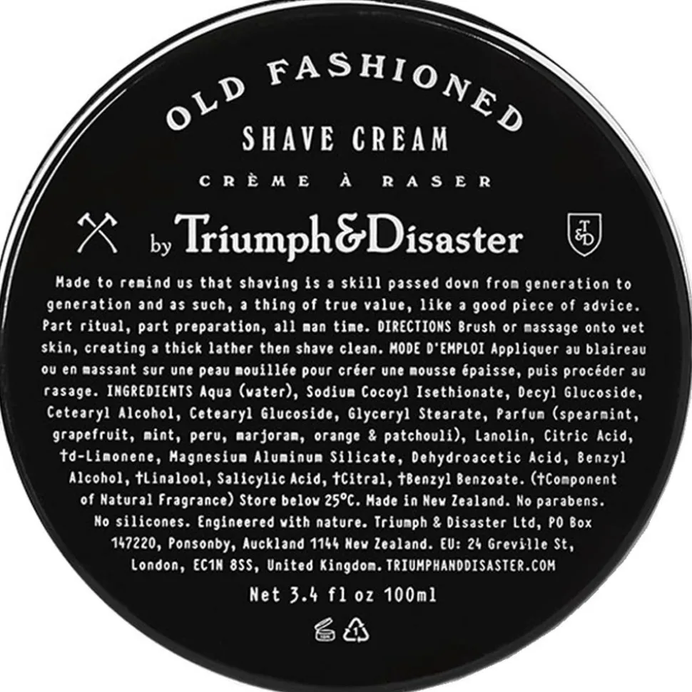 Triumph & Disaster Old Fashioned Shave Cream Jar 100 ml