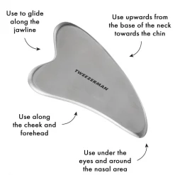 Tweezerman Gua Sha aus Edelstahl