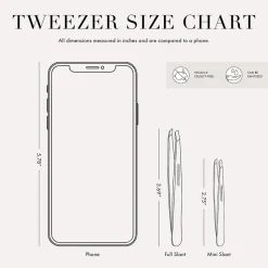 Tweezerman Mini Schräge Pinzette Etui Rose Gold