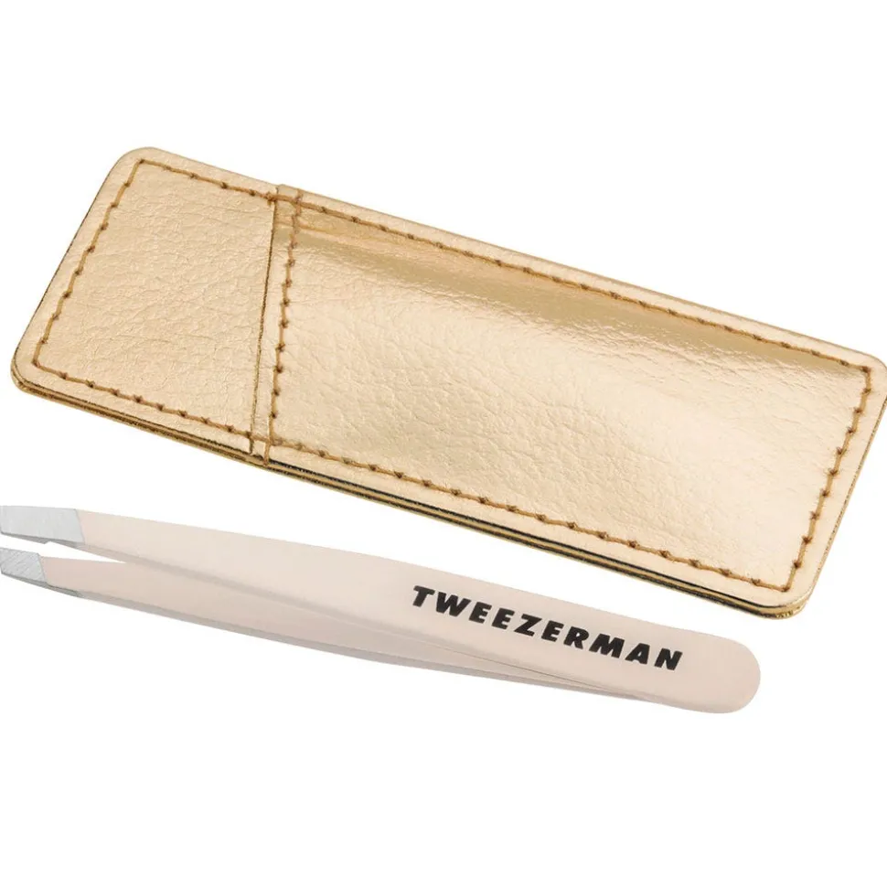 Tweezerman Mini Slant Tweezer & Case Stardust