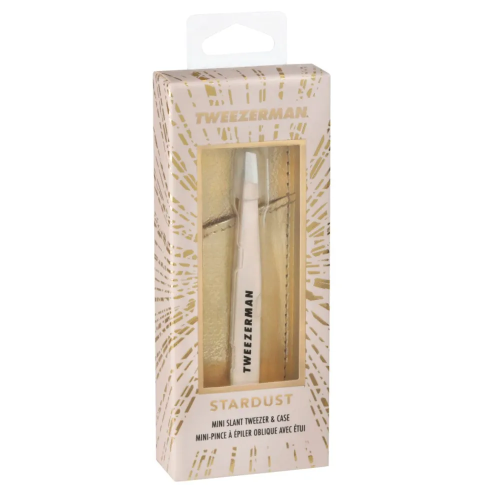 Tweezerman Mini Slant Tweezer & Case Stardust