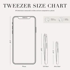 Tweezerman Slant Tweezer Schräge Pinzette Granite Sky