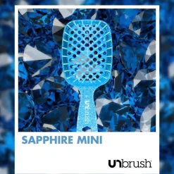 UNbrush Detangling Hair Brush Mini Sapphire
