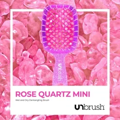 UNbrush Glitter Duo Set Rosenquarz Rosa