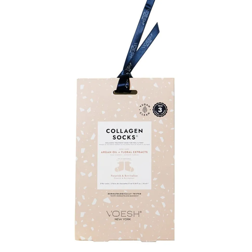 VOESH Collagen Socks Trio - Argan Oil & Floral Ext