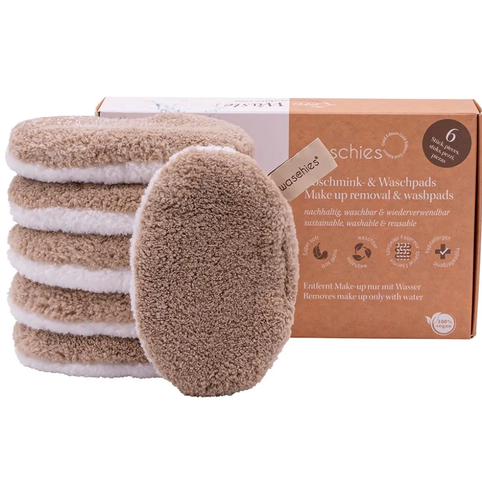 Waschies Abschminkpad Gold 6er-Set