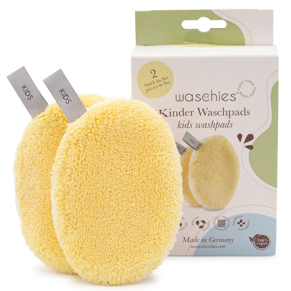 Waschies Baby- & Kinderwaschpads Pastel Yellow 2er Set