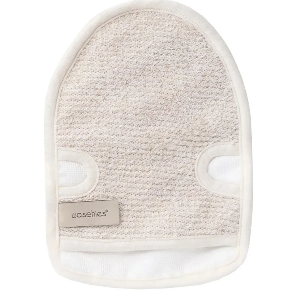 Waschies Peelinghandschuh für Peeling & Reinigung Beige 2er Set
