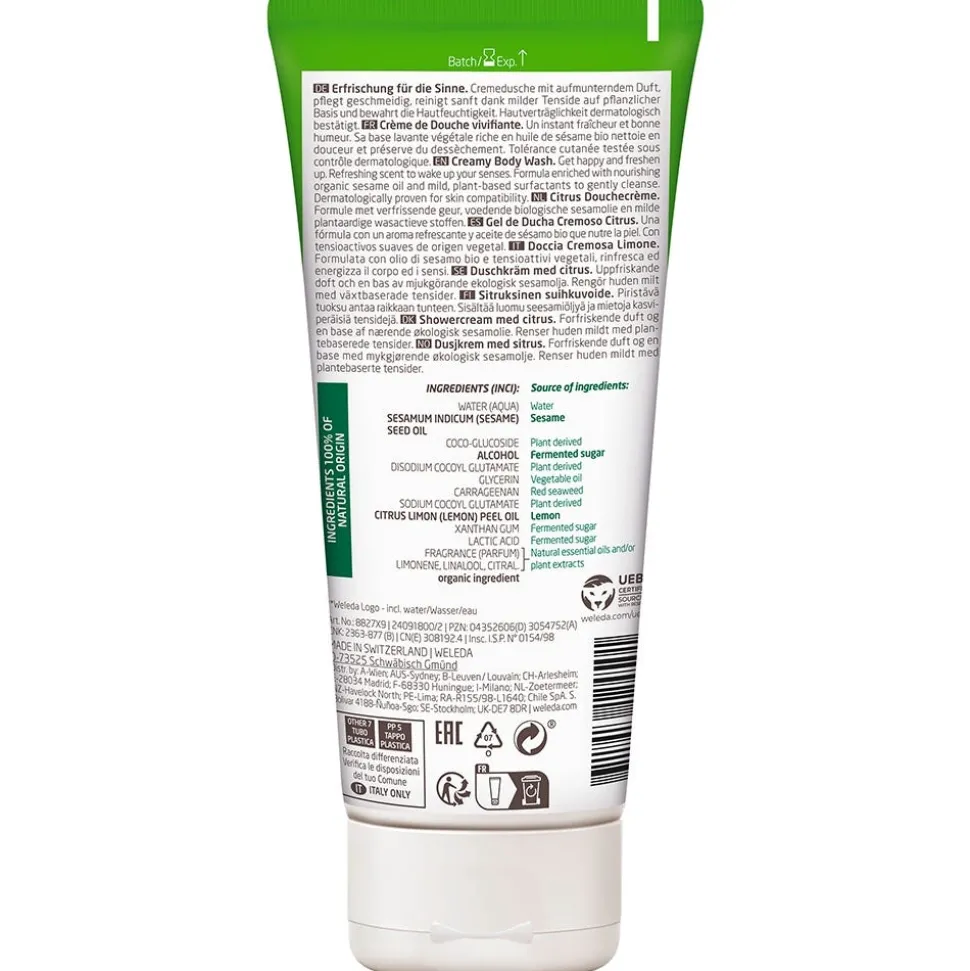Weleda Refresh Shower Cream Citrus 200 ml
