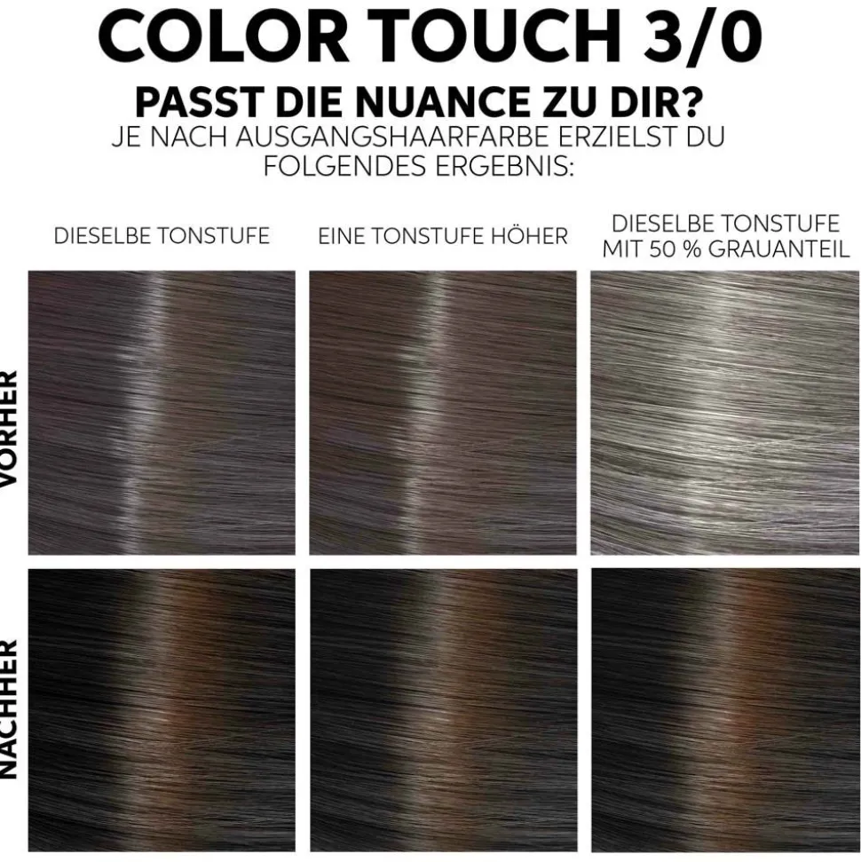 Wella Color Touch Fresh-Up-Kit Intensivtönung 3/0 dunkelbraun 130 ml