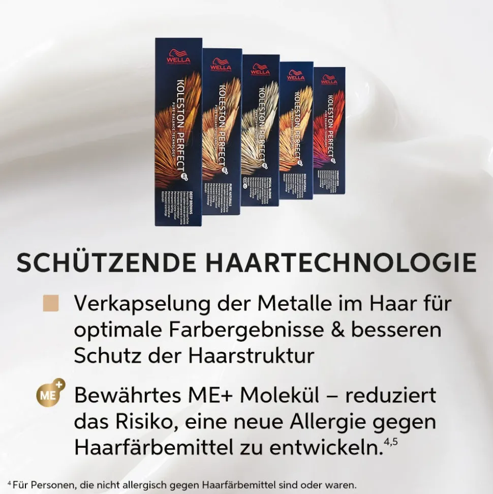 Wella Koleston Perfect Me+ Pure Naturals Haarfarbe Mittelbraun Intensiv Natur 44/0 60 ml