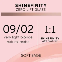 Wella Shinefinity Glaze Soft Sage 09/02 Haarfarbe 60 ml