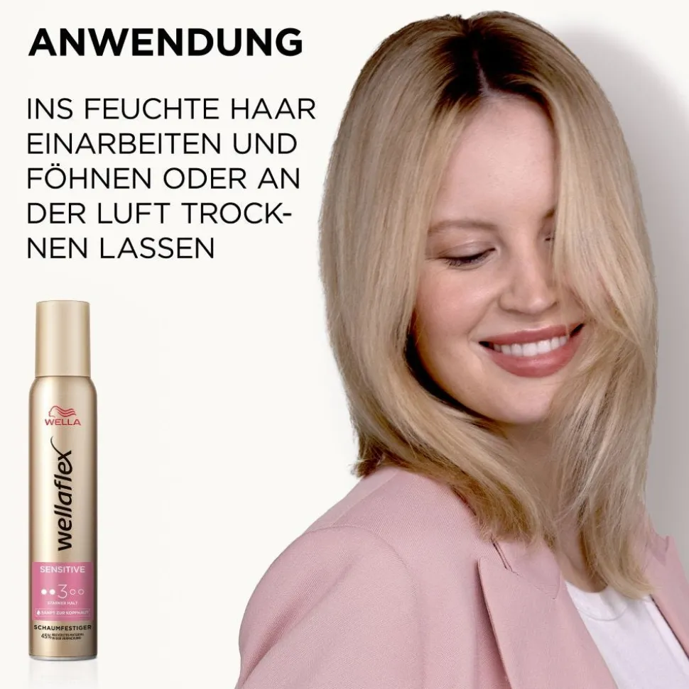 Wella Wellaflex Sensitive Stark Schaumfestiger 200 ml