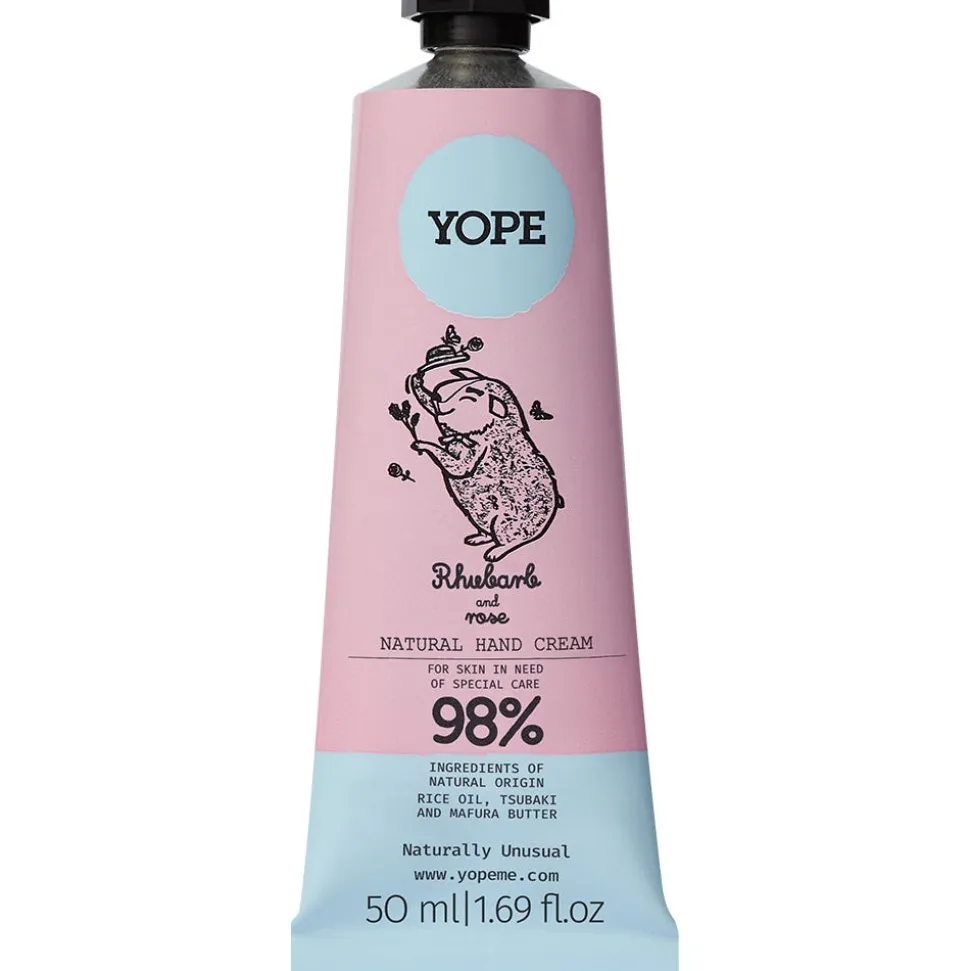 YOPE Hand Cream RHUBARB & ROSE 50 ml