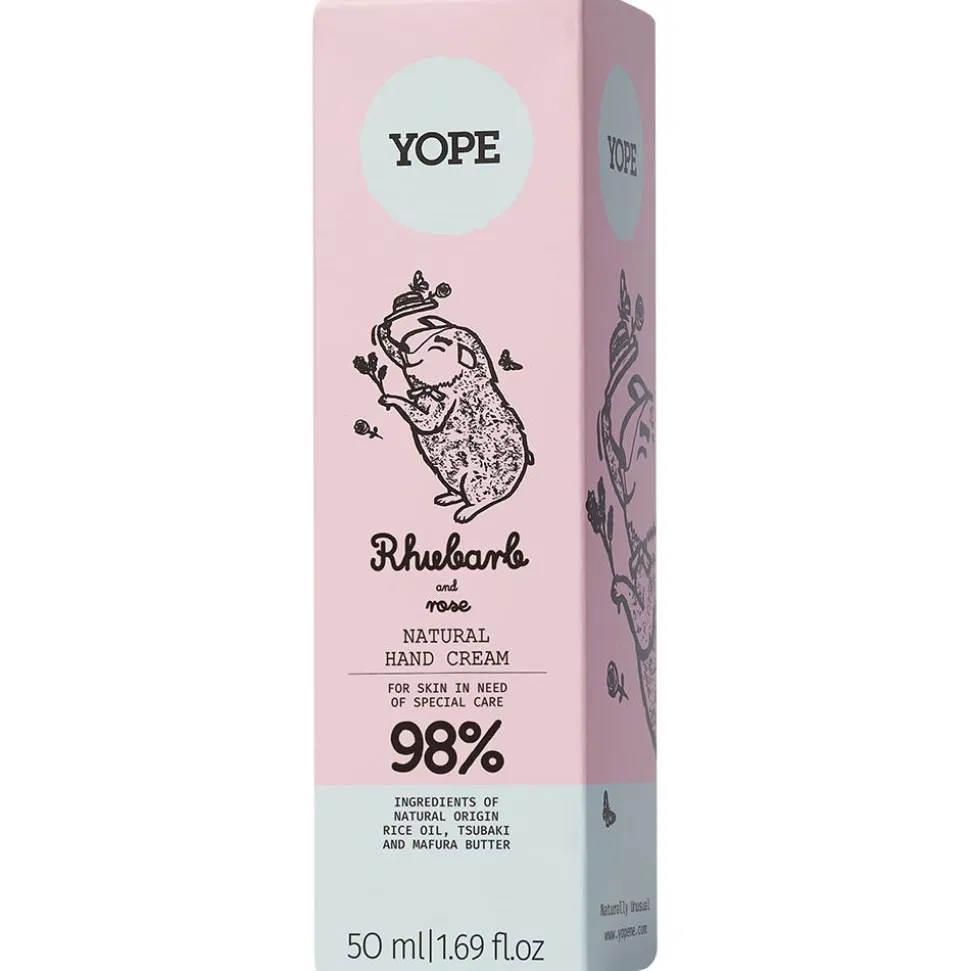 YOPE Hand Cream RHUBARB & ROSE 50 ml