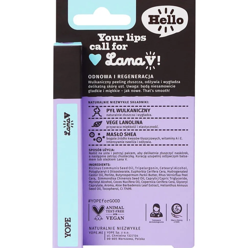 YOPE LANA V Smoothing Lip Scrub