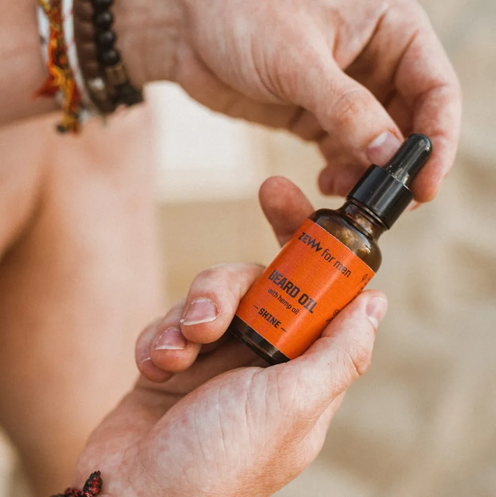 ZEW for Men Beard Oil with Hemp Oil shine 30 ml