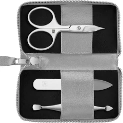 Zwilling Maniküre Pediküre Set 3tlg. mit Kombi-Nagelschere grau